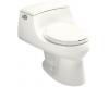 Kohler San Raphael K-3467-0 White One-Piece Round-Front Toilet with Concealed Trapway, French Curve Toilet Seat and Trip Lever
