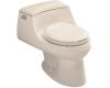 Kohler San Raphael K-3467-55 Innocent Blush One-Piece Round-Front Toilet with Concealed Trapway, French Curve Toilet Seat and Trip Lever
