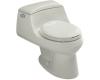 Kohler San Raphael K-3467-95 Ice Grey One-Piece Round-Front Toilet with Concealed Trapway, French Curve Toilet Seat and Trip Lever
