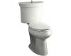 Kohler Serif K-3468-0 White Comfort Height Elongated Toilet with Concealed Trapway and Flush Actuator