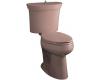 Kohler Serif K-3468-45 Wild Rose Comfort Height Elongated Toilet with Concealed Trapway and Flush Actuator