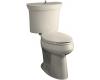 Kohler Serif K-3468-47 Almond Comfort Height Elongated Toilet with Concealed Trapway and Flush Actuator