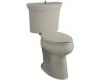 Kohler Serif K-3468-G9 Sandbar Comfort Height Elongated Toilet with Concealed Trapway and Flush Actuator