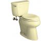 Kohler Wellworth K-3481-Y2 Sunlight Comfort Height Elongated Toilet with Concealed Trapway and Left-Hand Trip Lever