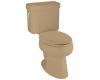 Kohler Pinoir K-3482-33 Mexican Sand Elongated Toilet with Left-Hand Trip Lever