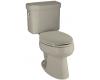 Kohler Pinoir K-3482-G9 Sandbar Elongated Toilet with Left-Hand Trip Lever