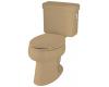 Kohler Pinoir K-3482-RA-33 Mexican Sand Elongated Toilet with Right-Hand Trip Lever