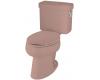 Kohler Pinoir K-3482-RA-45 Wild Rose Elongated Toilet with Right-Hand Trip Lever