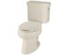 Kohler Pinoir K-3482-RA-47 Almond Elongated Toilet with Right-Hand Trip Lever