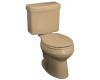 Kohler Pinoir K-3483-33 Mexican Sand Round-Front Toilet with Left-Hand Trip Lever
