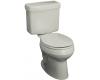 Kohler Pinoir K-3483-95 Ice Grey Round-Front Toilet with Left-Hand Trip Lever