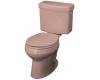 Kohler Pinoir K-3483-RA-45 Wild Rose Round-Front Toilet with Right-Hand Trip Lever