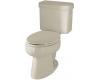 Kohler Pinoir K-3485-RA-G9 Sandbar Comfort Height Elongated Toilet with Right-Hand Trip Lever