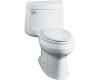 Kohler Cimarron K-3489-0 White Comfort Height Elongated Toilet with Toilet Seat and Left-Hand Trip Lever