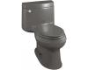 Kohler Cimarron K-3489-RA-58 Thunder Grey Comfort Height Elongated Toilet with Toilet Seat and Right-Hand Trip Lever