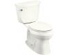 Kohler Cimarron K-3496-0 White Comfort Height Two-Piece Elongated Toilet with Left-Hand Trip Lever