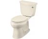 Kohler Cimarron K-3496-RA-47 Almond Comfort Height Two-Piece Elongated Toilet with Right-Hand Trip Lever