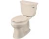 Kohler Cimarron K-3496-RA-55 Innocent Blush Comfort Height Two-Piece Elongated Toilet with Right-Hand Trip Lever
