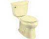 Kohler Cimarron K-3496-T-Y2 Sunlight Comfort Height Two-Piece Elongated Toilet with Tank Cover Locks and Left-Hand Trip Lever