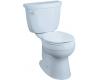 Kohler Cimarron K-3497-6 Skylight Comfort Height Two-Piece Round-Front Toilet with Left-Hand Trip Lever