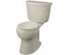 Kohler Cimarron K-3497-RA-G9 Sandbar Comfort Height Two-Piece Round-Front Toilet with Right-Hand Trip Lever