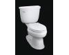 Kohler Cimarron K-3499-0 White Elongated Toilet with Left-Hand Trip Lever