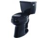 Kohler Wellworth K-3505-RA-52 Navy Pressure Lite Elongated 1.4 GPF Toilet with Right-Hand Trip Lever