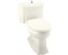 Kohler Portrait K-3506-96 Biscuit Comfort Height Elongated Toilet with Lift Knob and Toilet Seat