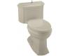 Kohler Portrait K-3506-G9 Sandbar Comfort Height Elongated Toilet with Lift Knob and Toilet Seat
