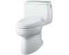 Kohler Gabrielle K-3513-RA-NG Tea Green Comfort Height One-Piece Elongated Toilet with Toilet Seat and Right-Hand Trip Lever