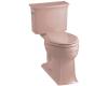 Kohler Archer K-3517-45 Wild Rose Comfort Height Elongated Toilet with Left-Hand Trip Lever