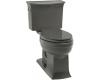 Kohler Archer K-3517-58 Thunder Grey Comfort Height Elongated Toilet with Left-Hand Trip Lever