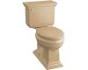 Kohler Memoirs Stately K-3526-33 Mexican Sand Comfort Height Elongated Two-Piece Toilet with Trip Lever