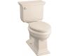 Kohler Memoirs Stately K-3526-55 Innocent Blush Comfort Height Elongated Two-Piece Toilet with Trip Lever