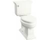 Kohler Memoirs Stately K-3526-S2 White Satin Comfort Height Elongated Two-Piece Toilet with Trip Lever