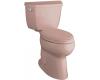Kohler Highline K-3611-45 Wild Rose Comfort Height Two-Piece Elongated Toilet with Left-Hand Trip Lever