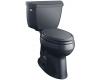 Kohler Highline K-3611-52 Navy Comfort Height Two-Piece Elongated Toilet with Left-Hand Trip Lever