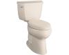 Kohler Highline K-3611-55 Innocent Blush Comfort Height Two-Piece Elongated Toilet with Left-Hand Trip Lever