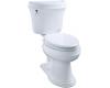 Kohler Leighton K-3651-0 White Comfort Height Toilet with Left-Hand Trip Lever