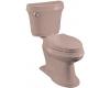 Kohler Leighton K-3651-45 Wild Rose Comfort Height Toilet with Left-Hand Trip Lever