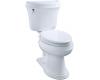 Kohler Leighton K-3651-52 Navy Comfort Height Toilet with Left-Hand Trip Lever