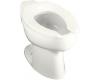Kohler Highcrest K-4301-L-0 White Elongated Toilet Bowl with Rear Spud and Bedpan Lugs