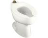 Kohler Highcrest K-4302-L-0 White Elongated Toilet Bowl with Top Spud and Bedpan Lugs