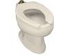 Kohler Wellcomme K-4350-L-47 Almond Elongated Toilet Bowl with Top Spud and Four Bolt Holes In Base