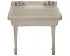 Kohler Harborview K-6607-4-G9 Sandbar Self-Rimming or Wall-Mount Utility Sink with Four-Hole Faucet Drilling