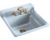 Kohler Bayview K-6608-2-6 Skylight Self-Rimming Utility Sink with Two-Hole Faucet Drilling in Backsplash