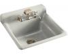 Kohler Bayview K-6608-2-95 Ice Grey Self-Rimming Utility Sink with Two-Hole Faucet Drilling in Backsplash