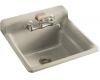 Kohler Bayview K-6608-2-G9 Sandbar Self-Rimming Utility Sink with Two-Hole Faucet Drilling in Backsplash