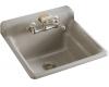 Kohler Bayview K-6608-2-K4 Cashmere Self-Rimming Utility Sink with Two-Hole Faucet Drilling in Backsplash