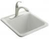 Kohler Park Falls K-6655-1-FF Sea Salt Self-Rimming Utility Sink with One-Hole Faucet Drilling